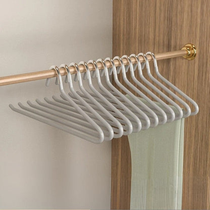 Cintre pantalon gain de place – Lot de 10 inox antidérapants Gris