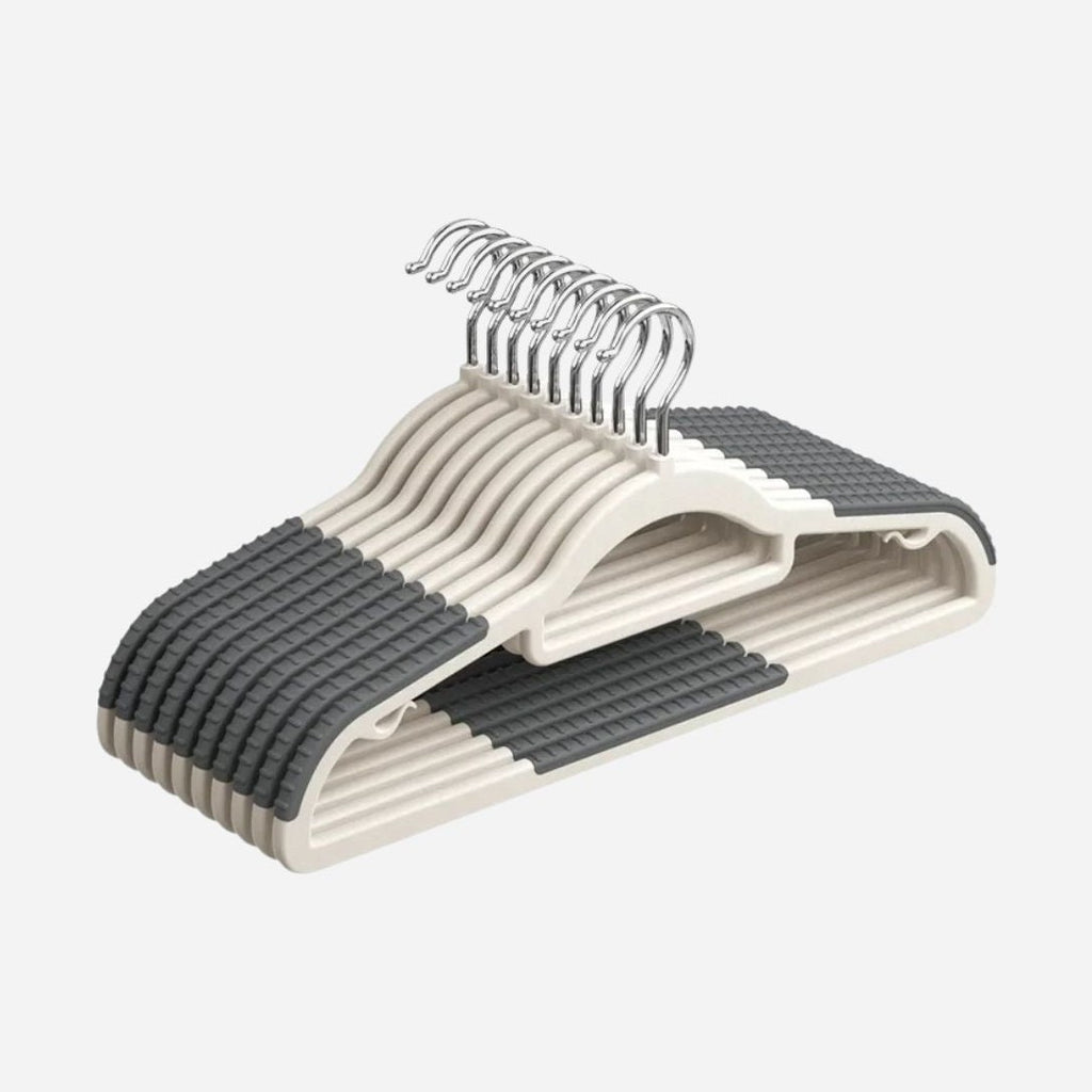 Cintre plastique antidérapant  – lot de 10 pièces - Aéraly
