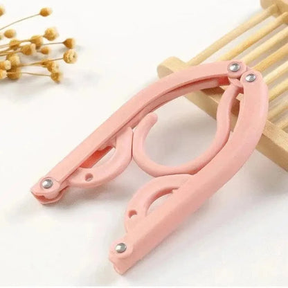 Cintre pliant multifonction : gain de place et praticité 5 PCS / Rose