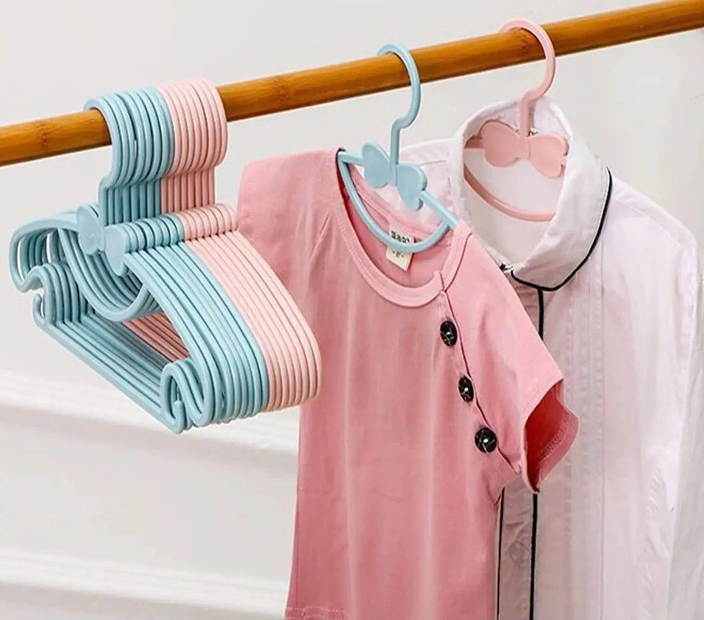 Cintre pour bébé ajustable antidérapant – Lot de 10