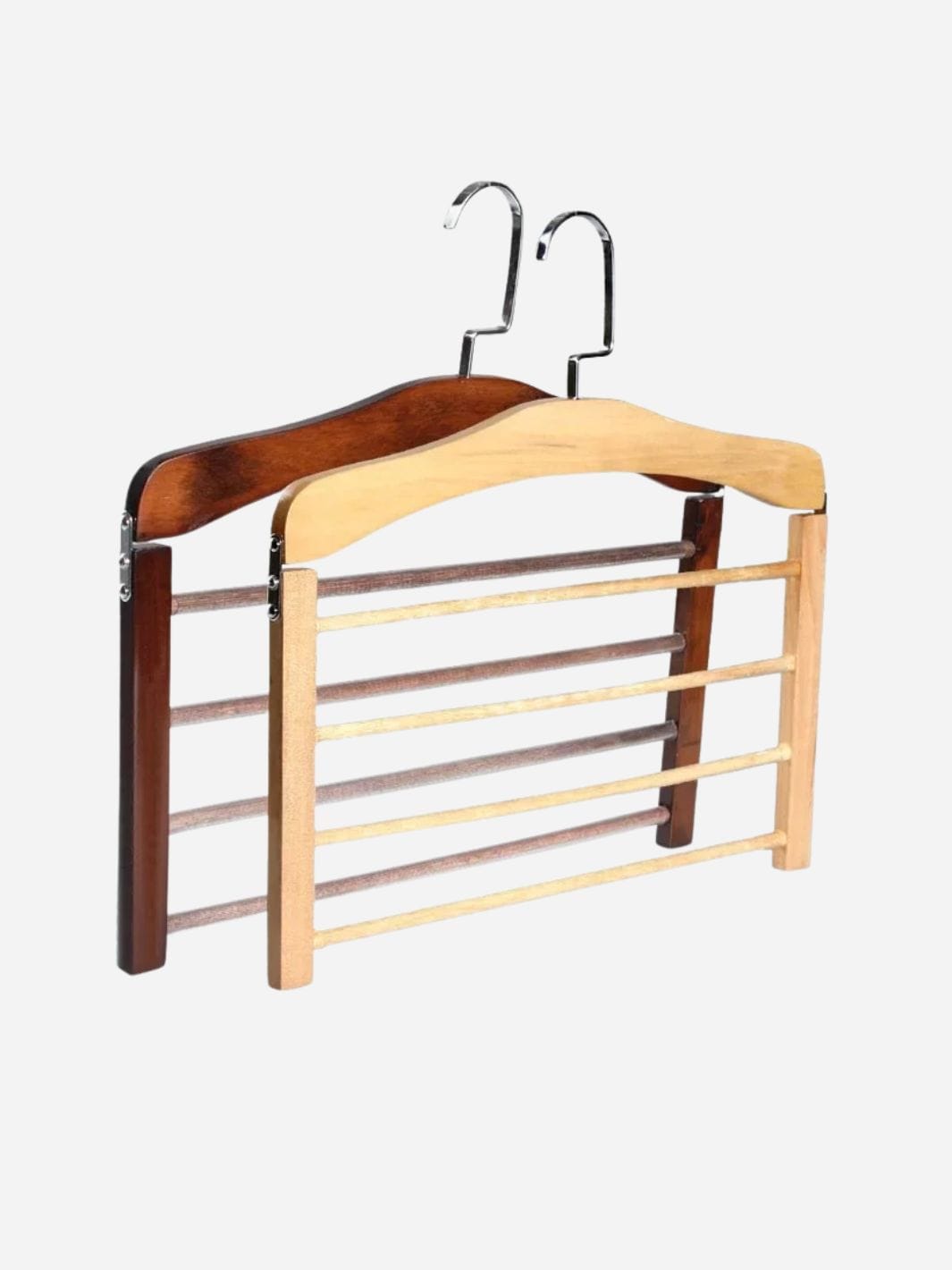 Cintre rangement bois 4 niveaux – gain de place et style naturel