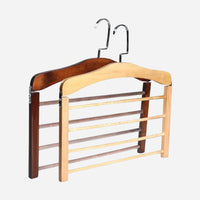 Cintre rangement bois 4 niveaux – gain de place et style naturel - Aéraly