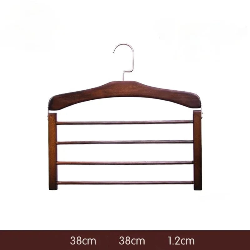 Cintre rangement bois 4 niveaux – gain de place et style naturel Bois vintage / 2 PCS