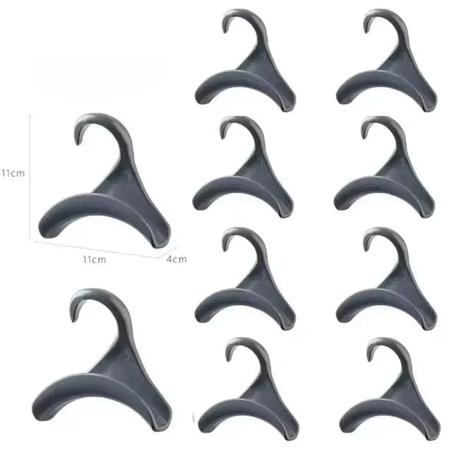 Cintre sac à main – Crochet de rangement pour sacs et accessoires Gris - 10 PCS