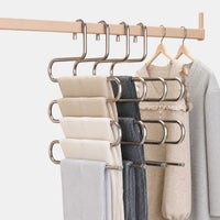 Multi-tier trousers hanger - 5-level space-saving