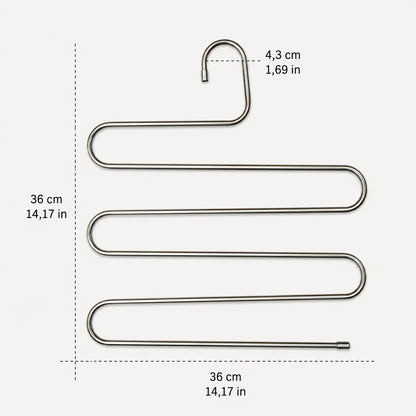 Cintre multiple pantalon - 5 niveaux gain de place