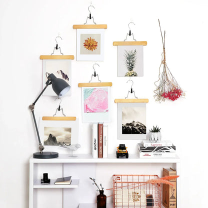 Cintres bois pantalons jupes anti glissement - Lots de 12 Bois - 12PCS