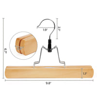 Cintres bois pantalons jupes anti glissement - Lots de 12 - Aeraly