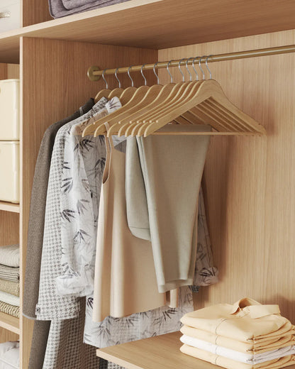 cintres en bois de bouleau élégants - lot de 30 30PCS - Bois