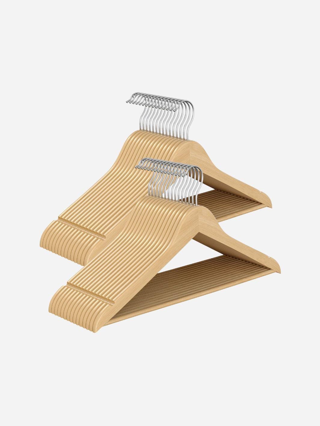 cintres en bois de bouleau élégants - lot de 30 30PCS - Bois