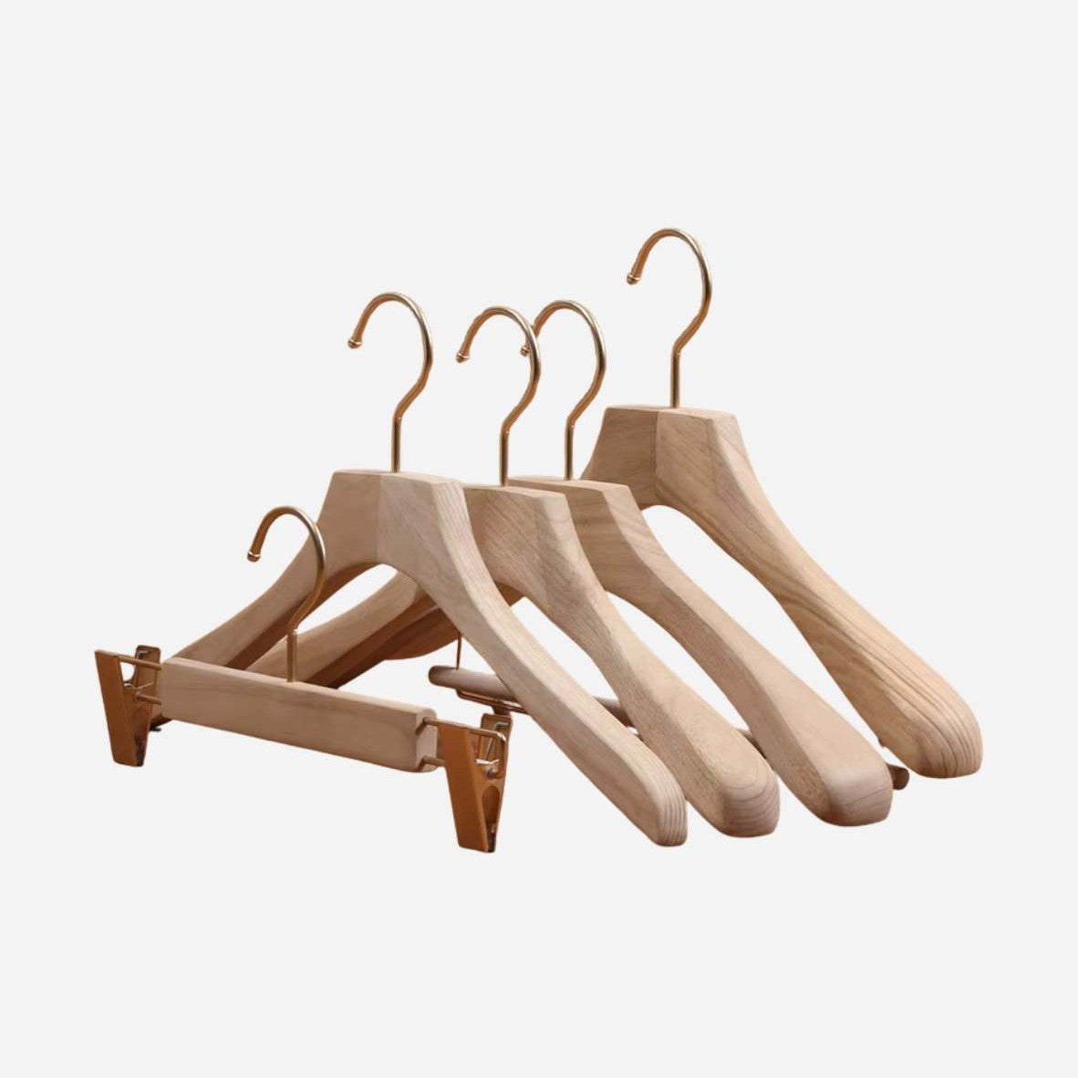 Cintres en bois pour costume – Lot de 2 - Aéraly
