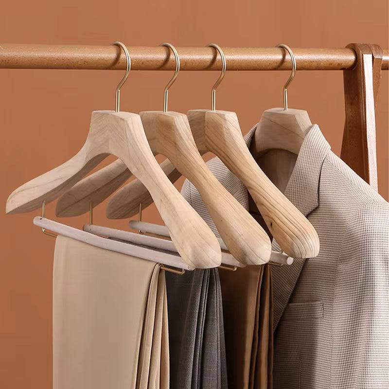 Cintres en bois pour costume – Lot de 2 Aeraly