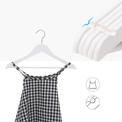 Cintres enfant bois pratiques : Lot de 20 cintres avec barre pantalon - Aeraly
