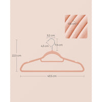 Lot de 30 Cintres en velours pour manteaux : antidérapante pour un rangement impeccable - - Aéraly
