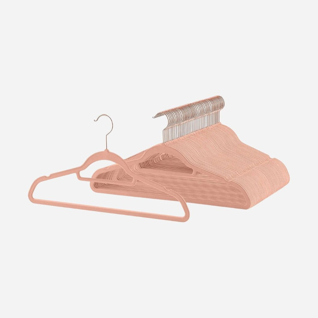 Lot de 30 Cintres en velours pour manteaux : antidérapante pour un rangement impeccable - - Aéraly