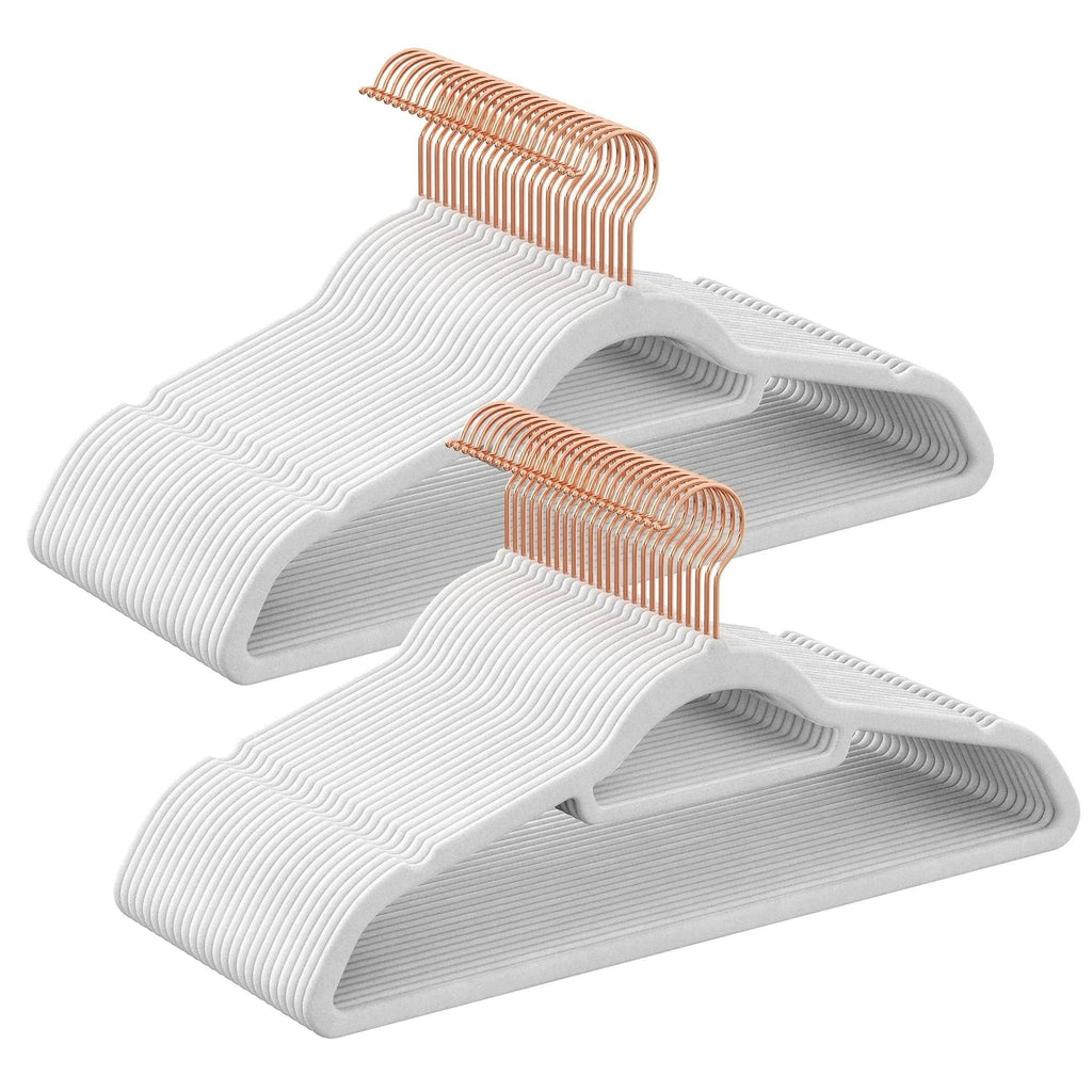 Lot de 50 cintres velours - antiglisse & gain de place - Aeraly