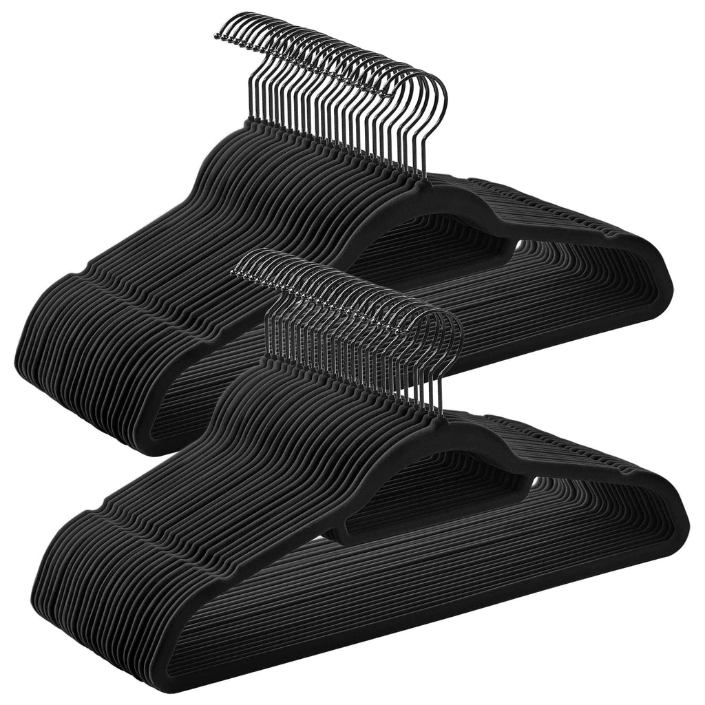 Lot de 50 cintres velours - antiglisse & gain de place - Aeraly