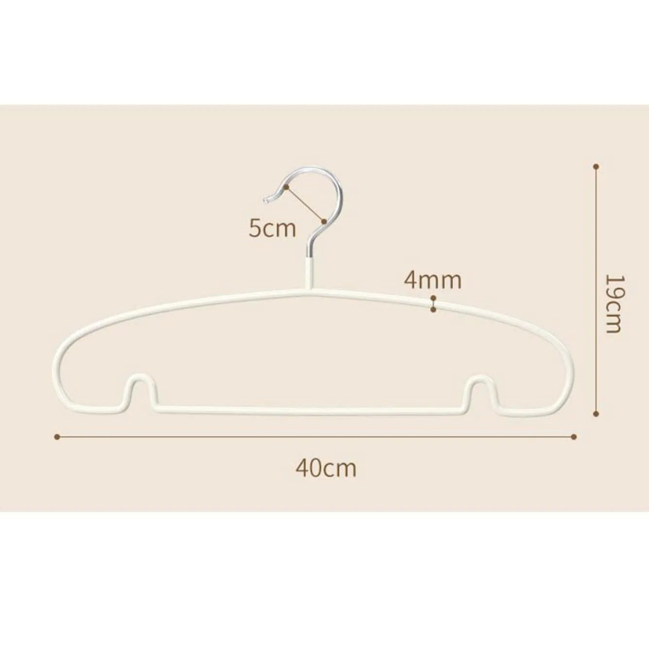 Non-slip clothes hangers - Set of 10