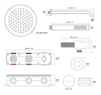 CORNICIONE - Composition de Douche Encastrée