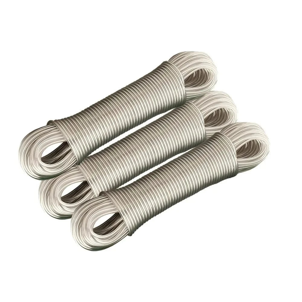 Corde à linge extérieur solide – transparente et résistante 3PCS - 20m