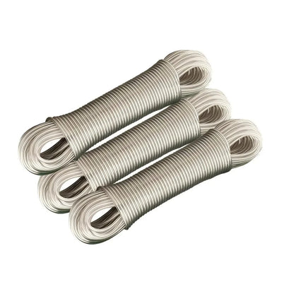 Corde à linge extérieur solide – transparente et résistante 3PCS - 20m