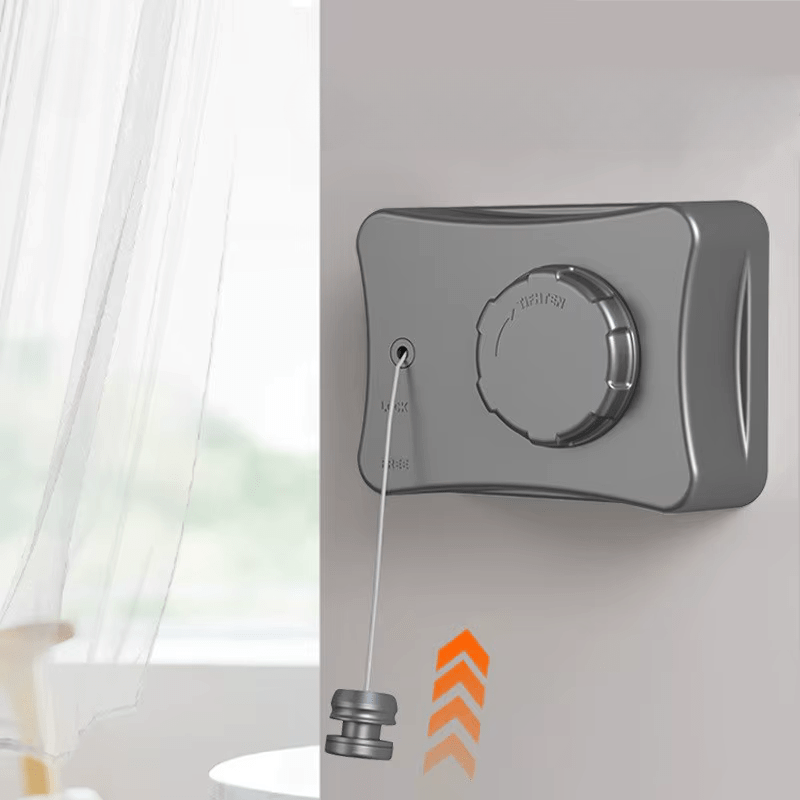 Corde à linge intérieur rétractable murale