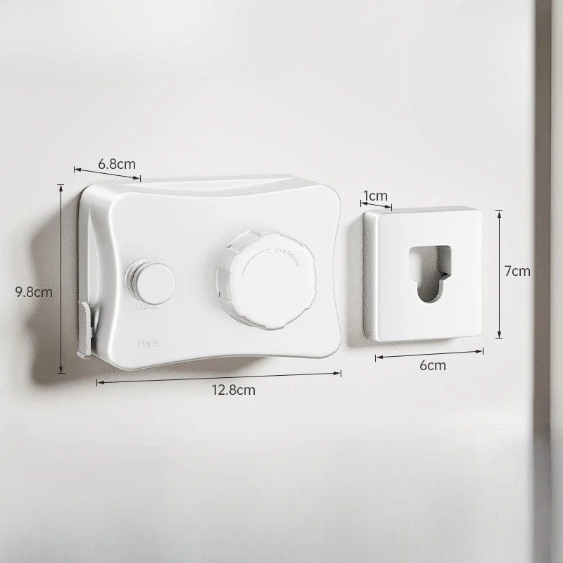 Corde à linge intérieur rétractable murale Blanc