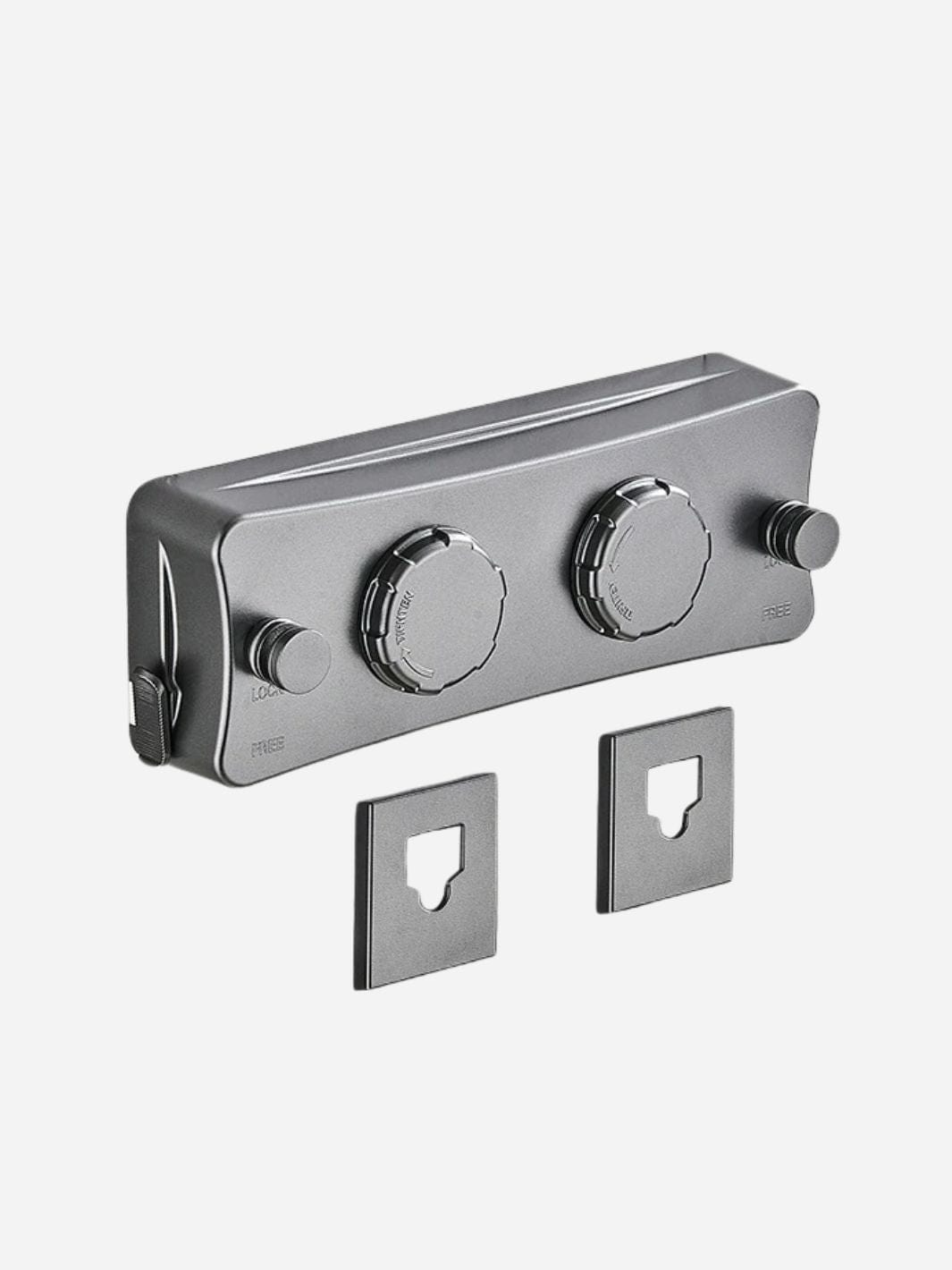 Corde à linge mural rétractable double fil