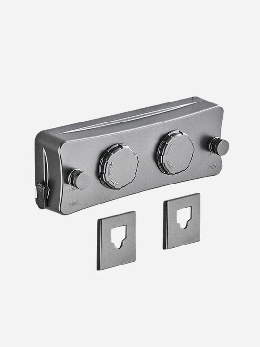 Corde à linge mural rétractable double fil