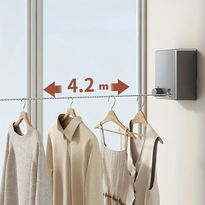 Corde à linge rétractable acier inoxydable