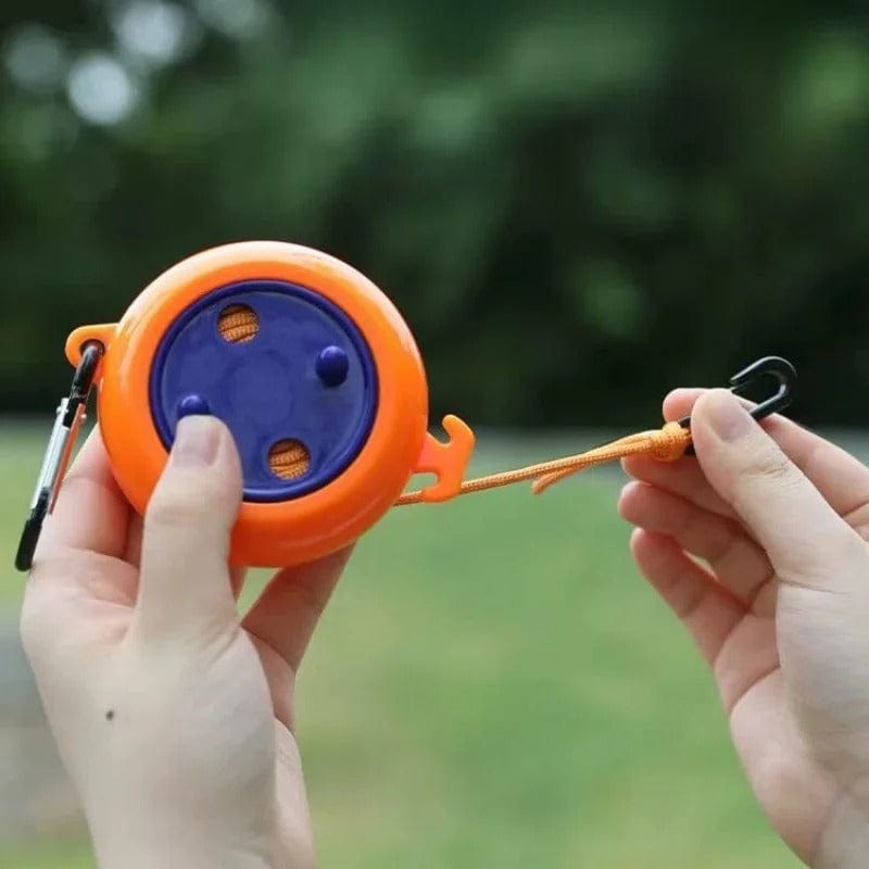 Corde à linge rétractable extérieur – portable, antidérapante et coupe-vent