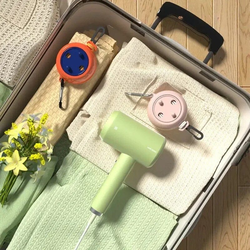 Corde à linge rétractable extérieur – portable, antidérapante et coupe-vent