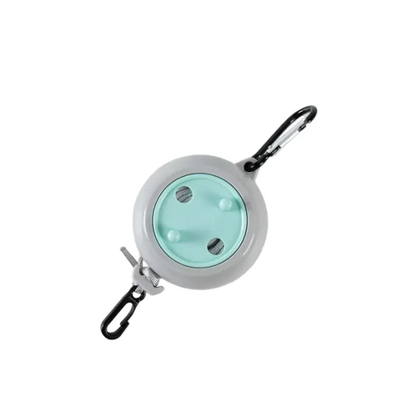 Corde à linge rétractable extérieur – portable, antidérapante et coupe-vent Bleu