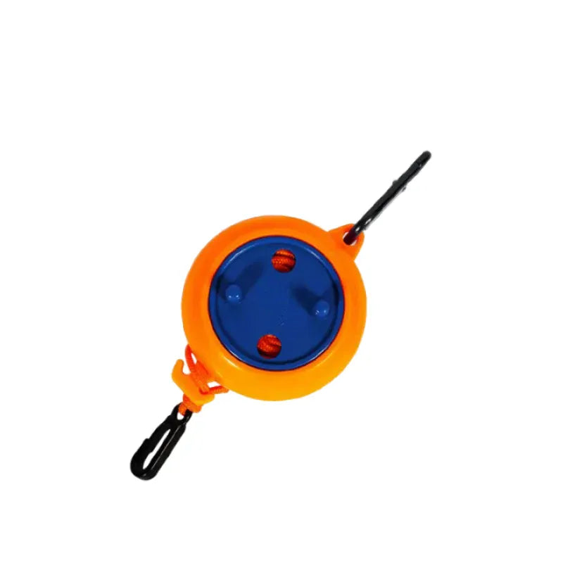 Corde à linge rétractable extérieur – portable, antidérapante et coupe-vent Orange