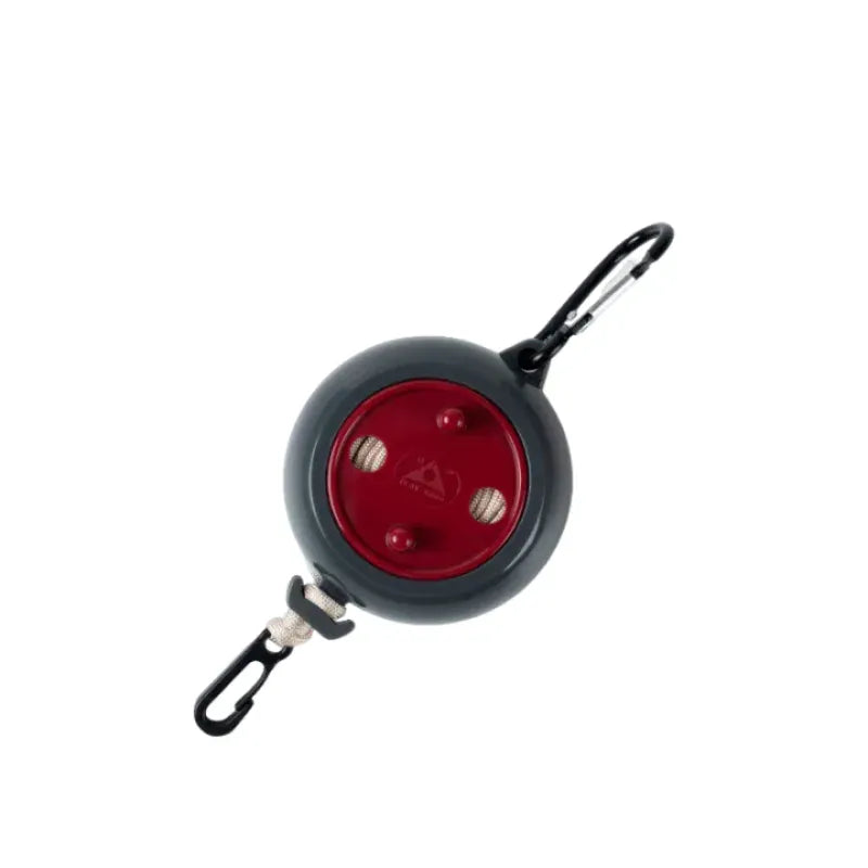 Corde à linge rétractable extérieur – portable, antidérapante et coupe-vent Rouge