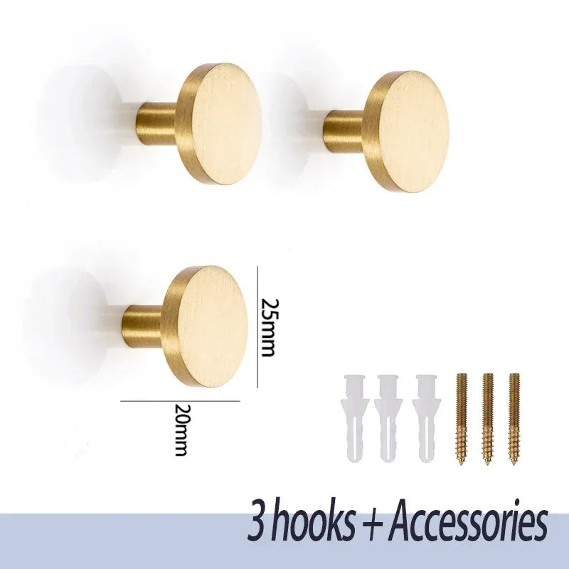 Crochet mural laiton Rond 3 Crochets