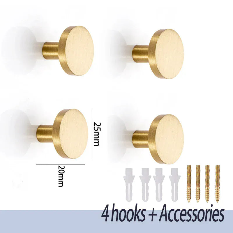 Crochet mural laiton Rond 4 Crochets