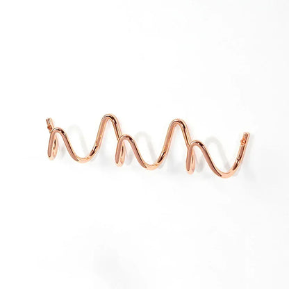 Crochets pour déco murale et vêtements 3 Crochets Or Rose