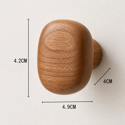 Crochet porte manteau bois massif style scandinave - élégant et pratique