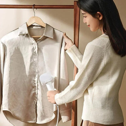 Défroisseur à main portable pliable 730g – Réservoir 160 ml Blanc