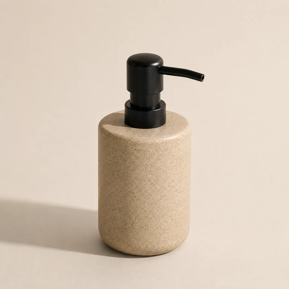 SOBRINA - Distributeur de Savon Céramique Mate Rechargeable, 350ml