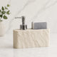 PLUVENA - 2-in-1 Soap Dispenser with Sponge Holder, Stone Effect Resin