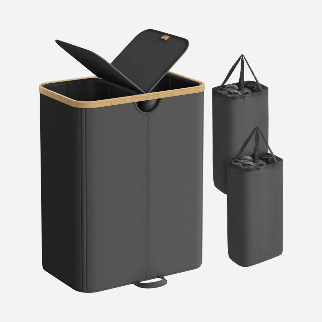 Double panier à linge 150L avec couvercle - Aéraly