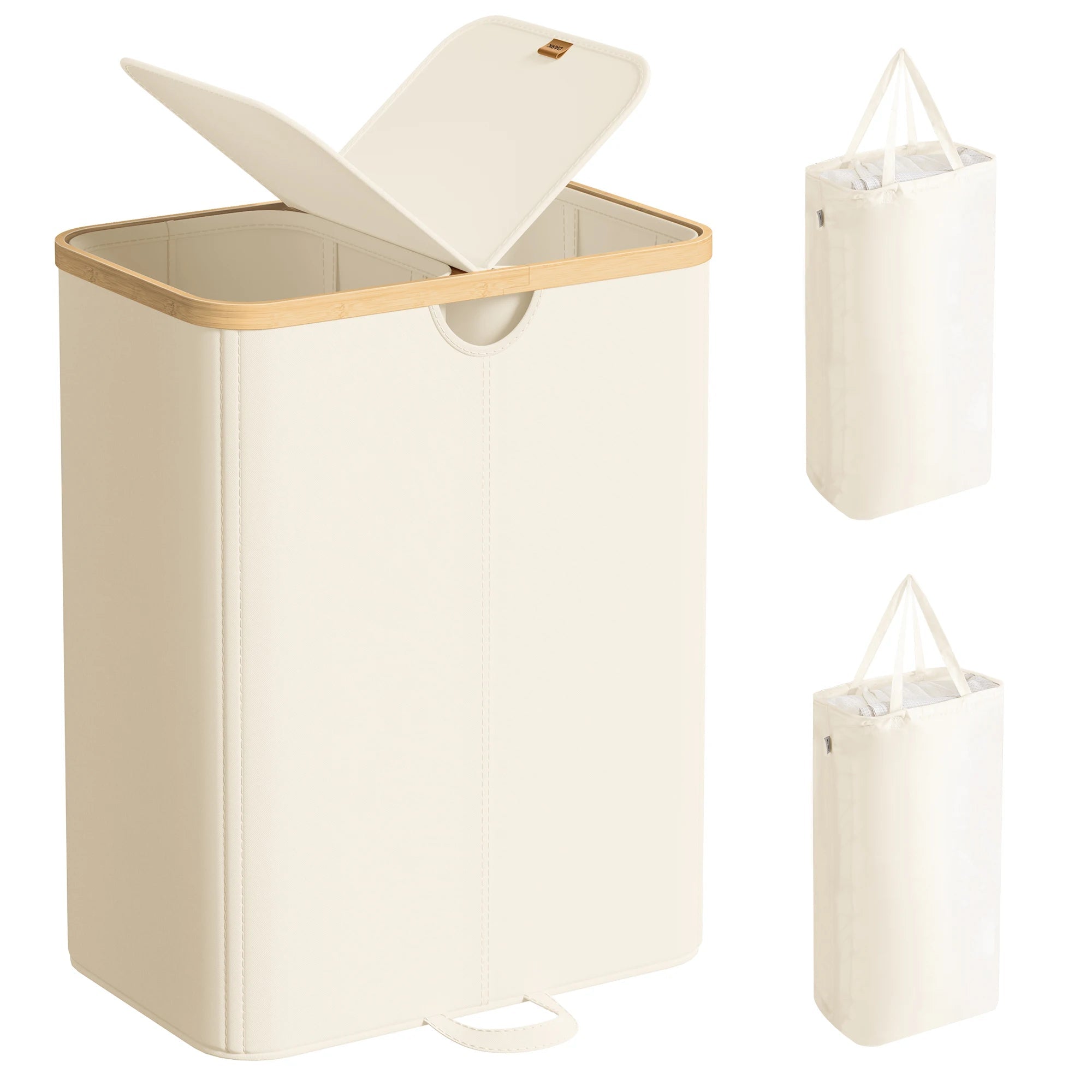 Double panier à linge 150L avec couvercle - Aéraly
