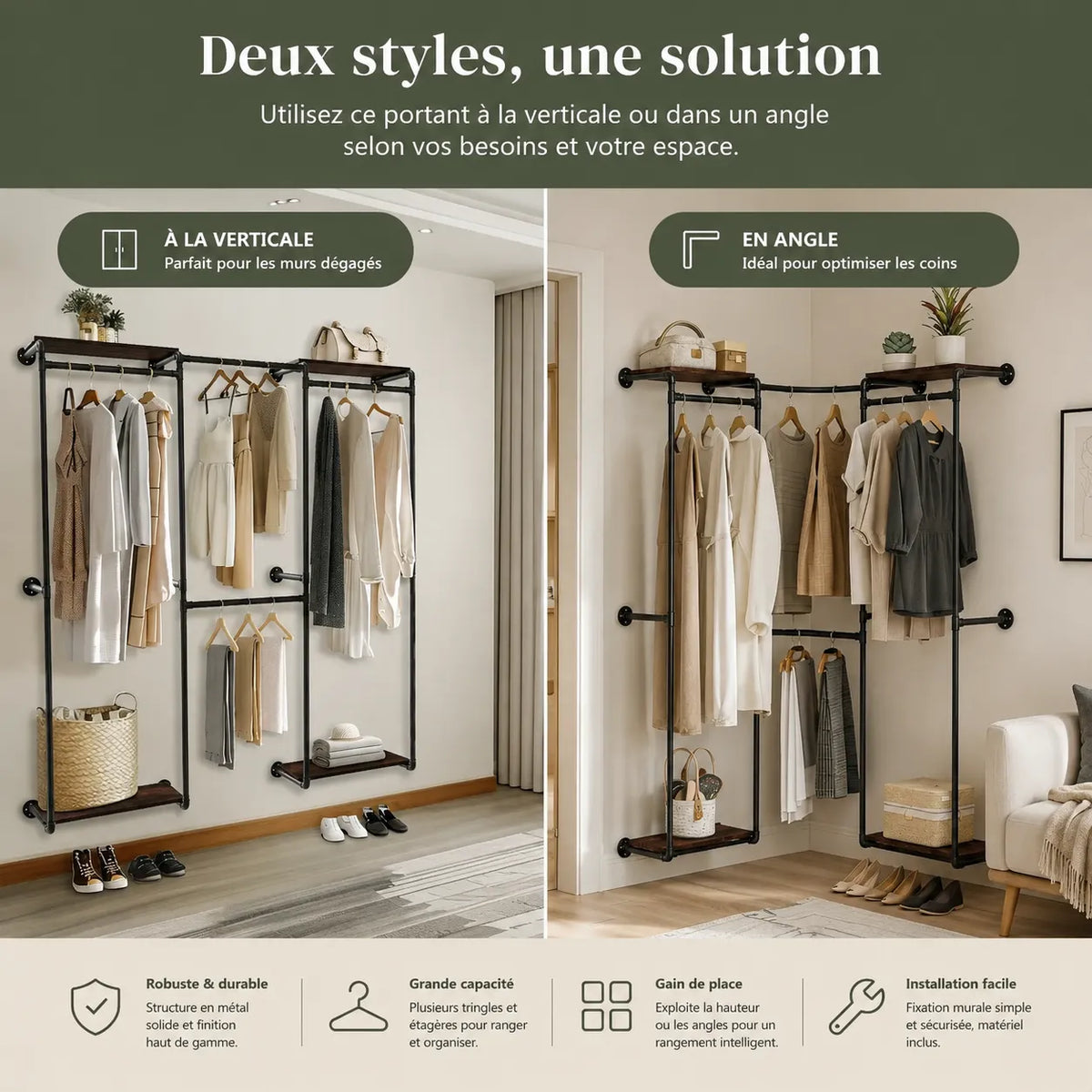 Wandregal im Industriestil – Optimieren Sie Ihren Raum mit Stil