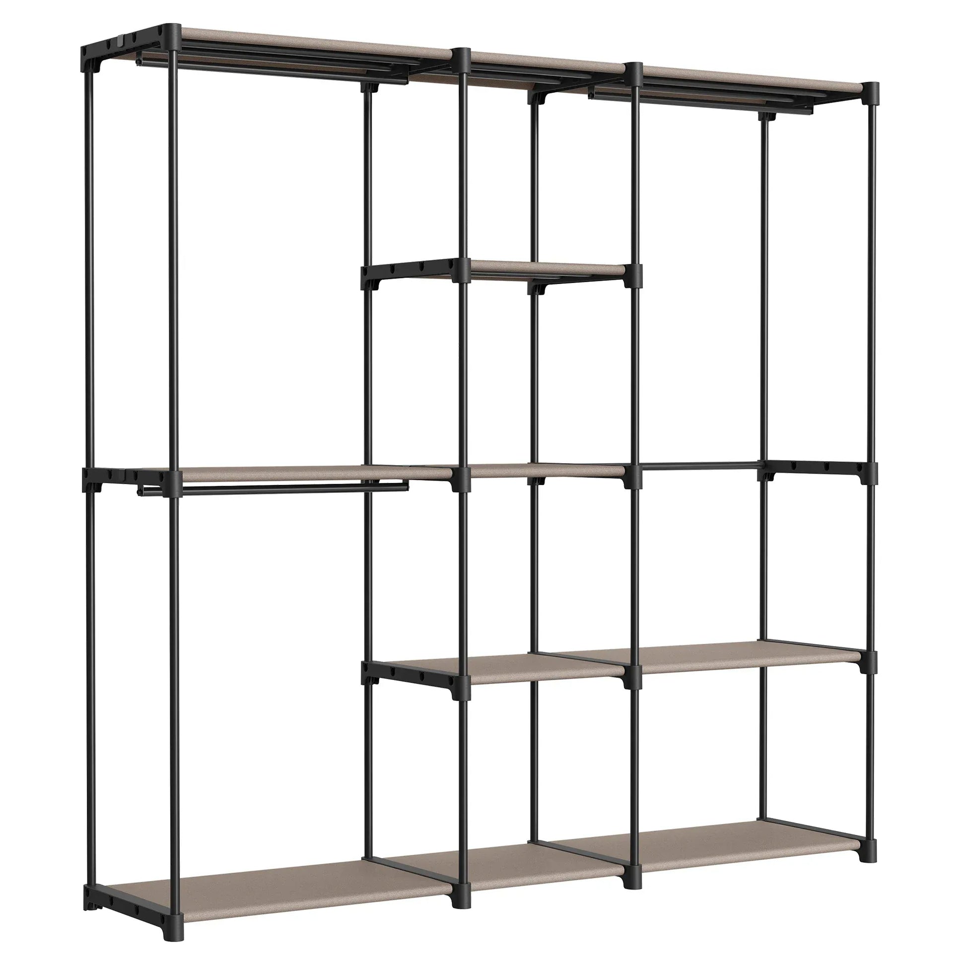 Etagère et Penderie - Simple et ingénieuse pour un rangement optimisé Marron