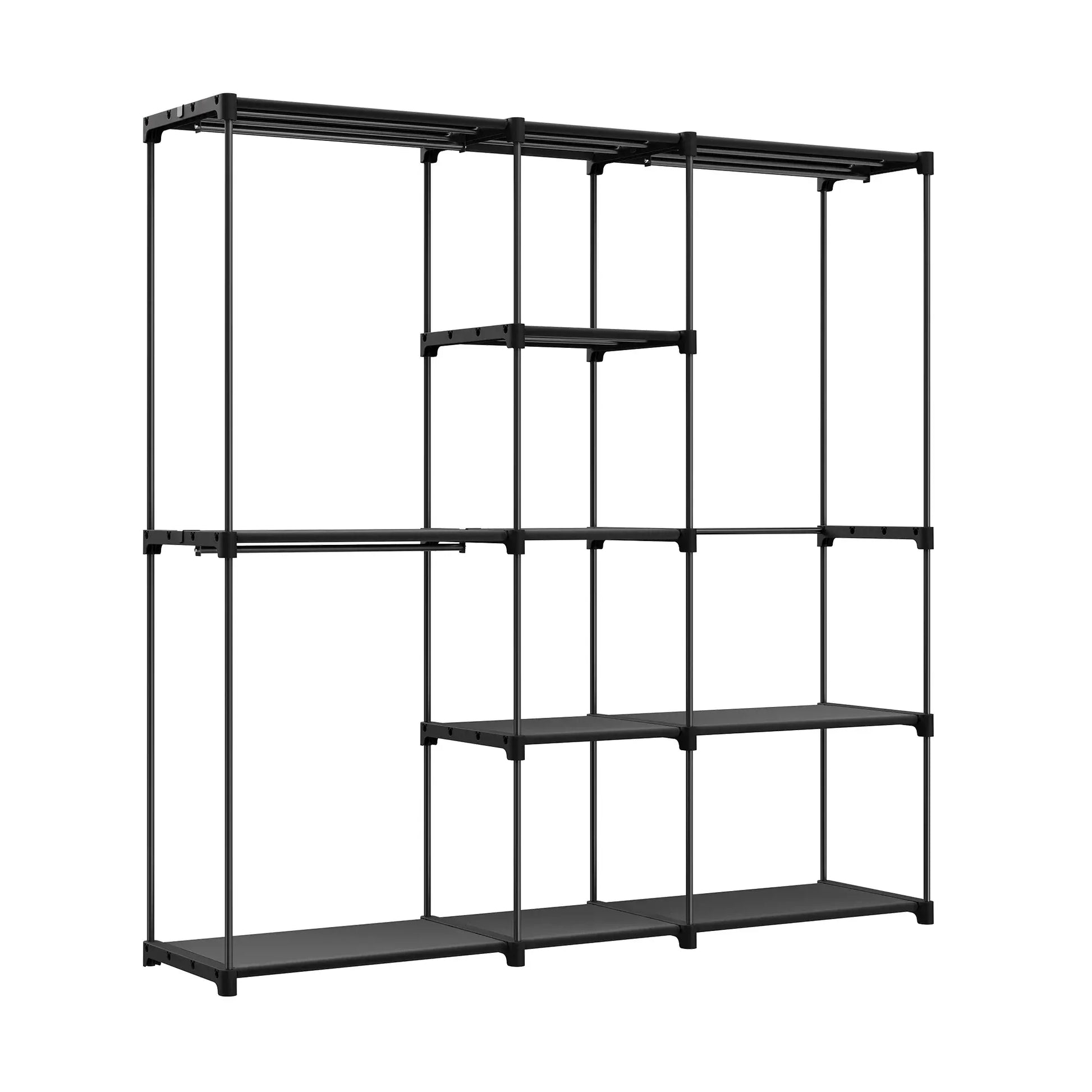 Etagère et Penderie - Simple et ingénieuse pour un rangement optimisé Noir