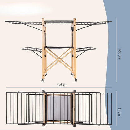 Etendoir à linge en bois : un must-have pour un séchage efficace et écologique