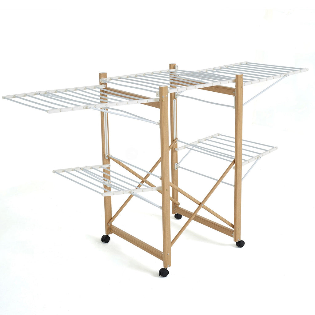 Étendoir à linge effet bois – élégant, robuste et pensé pour le quotidien - Aéraly
