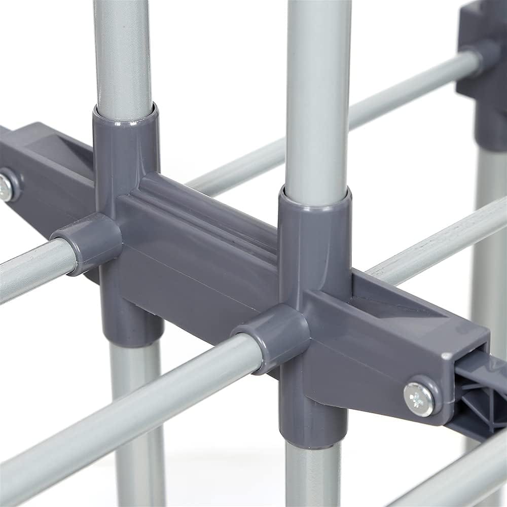Étendoir à linge extensible – grande capacité, robuste et pliable  Gris